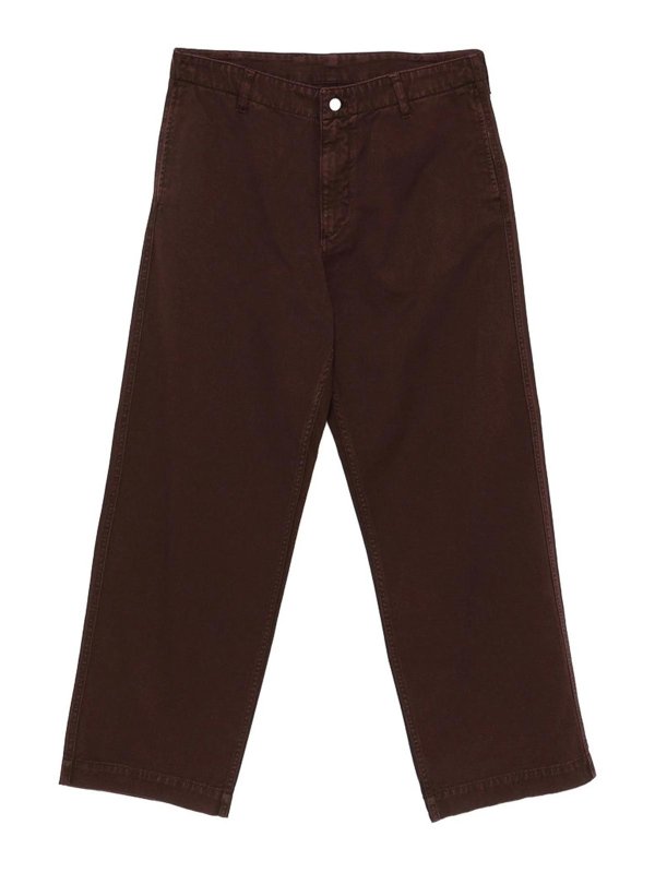 EMPORIO ARMANI: ベルボトムジーンズ - フレアジーンズ - ブラウン