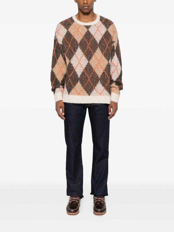 EMPORIO ARMANI: Suéteres con cuello pico online - Suéter Cuello Redondo - Marrón