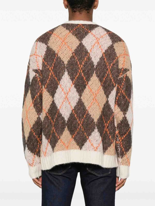 The Best Shops EMPORIO ARMANI: Suéteres con cuello pico - Suéter Cuello Redondo - Marrón