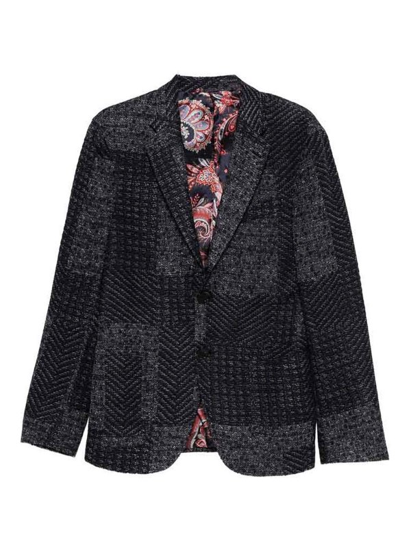 ETRO: Chaquetas de sastrerìa - Blazer Elegante - Azul
