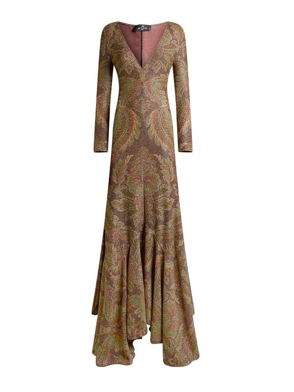 ETRO: Robes de soirée - Robe De Soirée - Marron