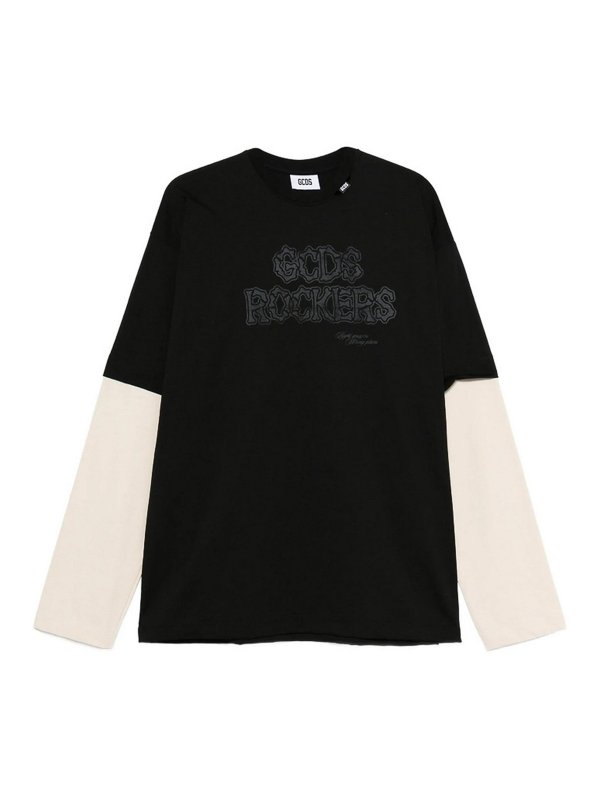 GCDS: クルーネック - クルーネック - 黒