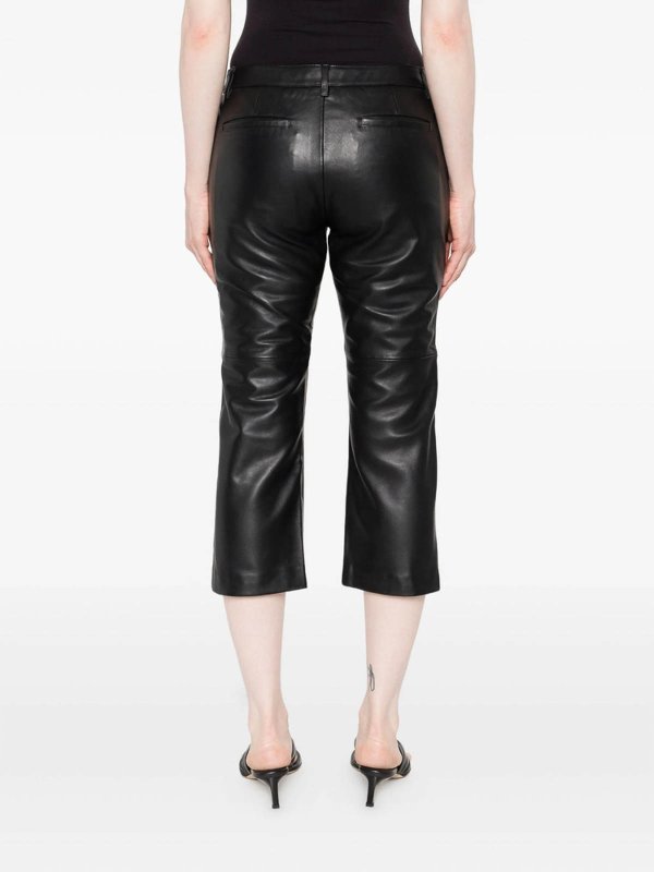 The Best Shops Iro: レザートラウザー - レザーパンツ - 黒