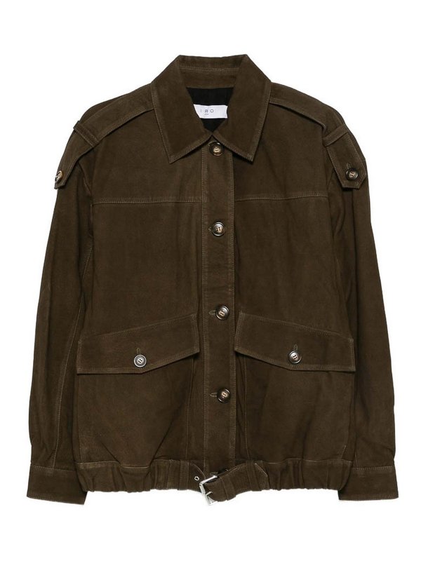 Iro: Lederjacken - Lederjacke - Grün