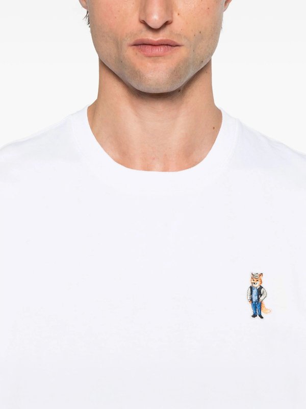 Camiseta - Blanco shop online: MAISON KITSUNÉ