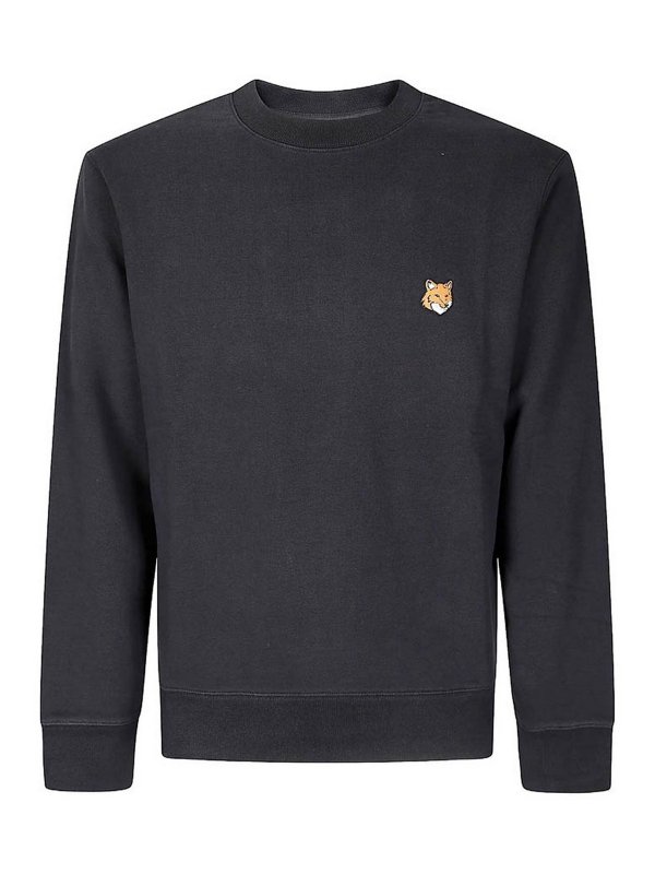 MAISON KITSUNÉ: スウェット＆セーター - スウェットシャツ/セーター - 黒