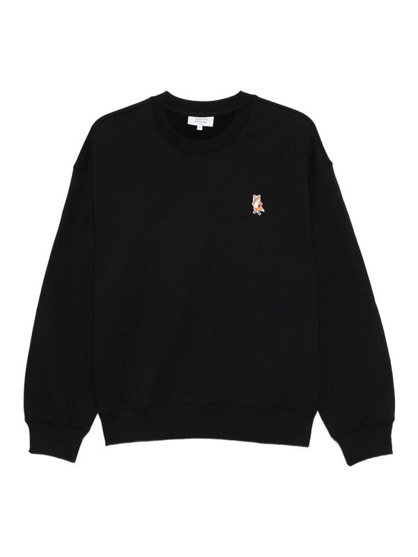 MAISON KITSUNÉ: スウェット＆セーター - スウェットシャツ/セーター - 黒