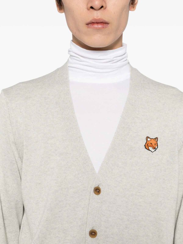 MAISON KITSUNÉ: Pull col rond online - Pull Col Rond - Gris