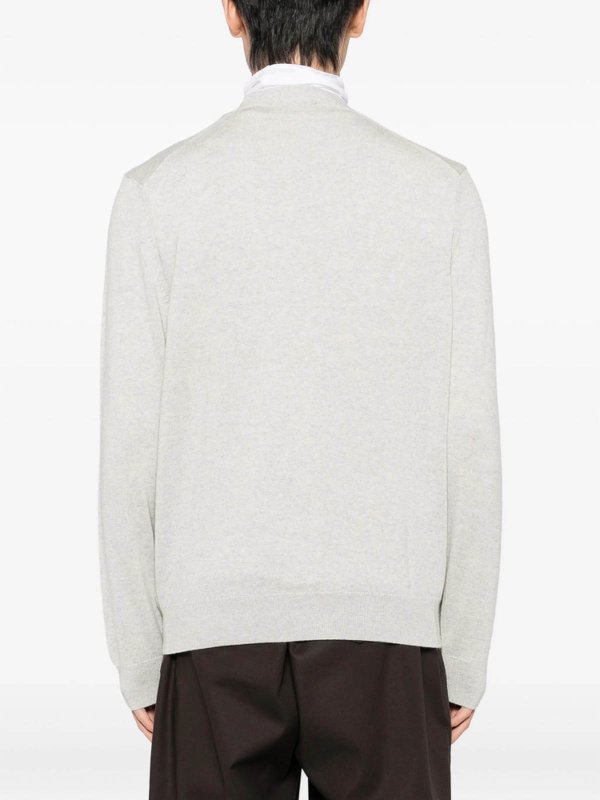 Pull Col Rond - Gris shop online: MAISON KITSUNÉ