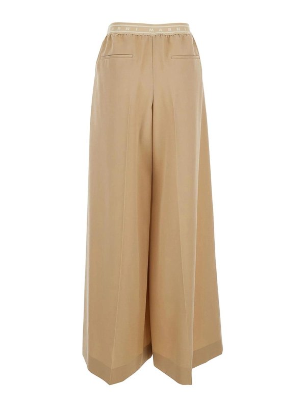 The Best Shops Marni: Pantalons casual - Pantalons Décontractés - Beige