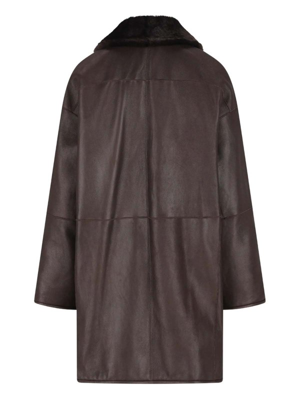 Ledermantel - Braun shop online: Max Mara