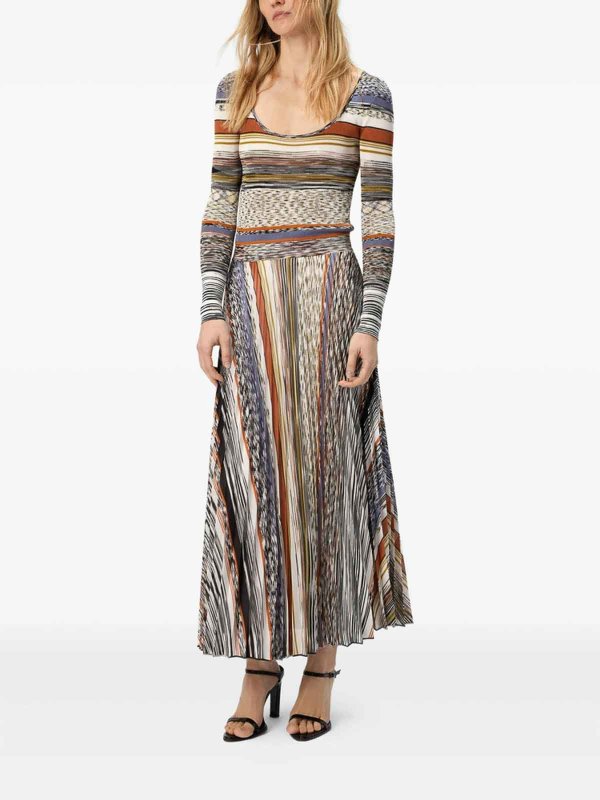 MISSONI: Maxi robe online - Maxi Robe - Beige