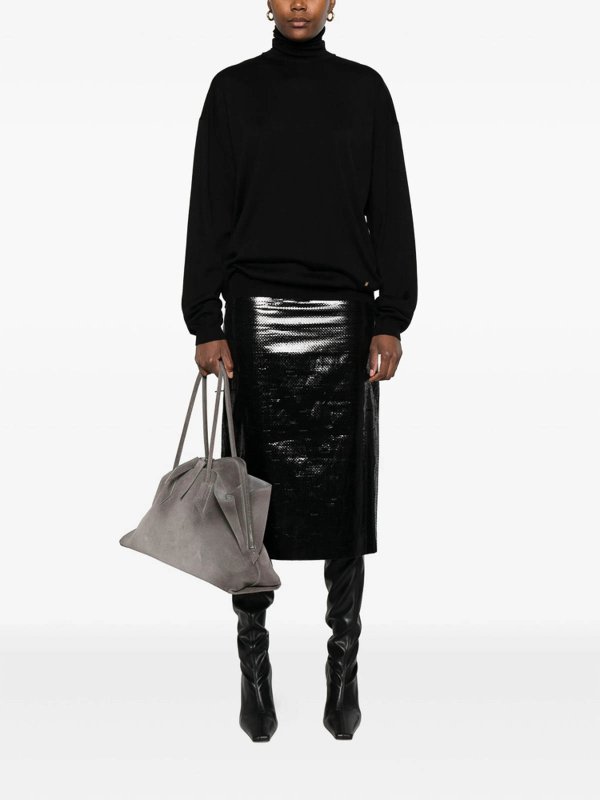 MOSCHINO: Pull col rond online - Pull Col Rond - Noir