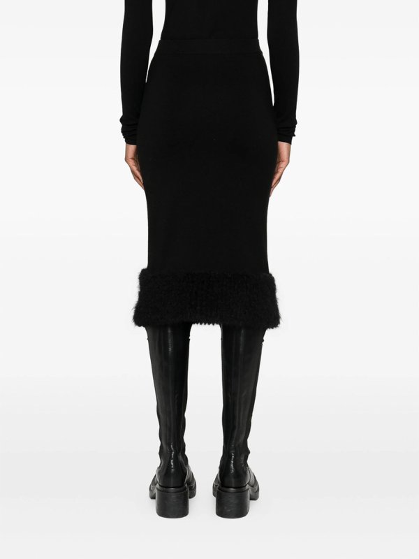 The Best Shops MOSCHINO: ニーレングススカート＆ミディ丈 - 膝丈/ミディスカート - 黒