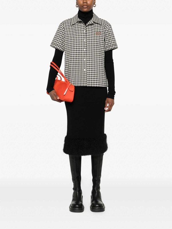 MOSCHINO buy online 膝丈/ミディスカート - 黒