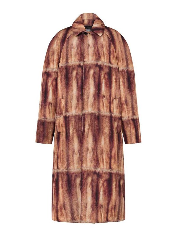 MOSCHINO: Abrigos largos - Abrigo Largo - Marrón