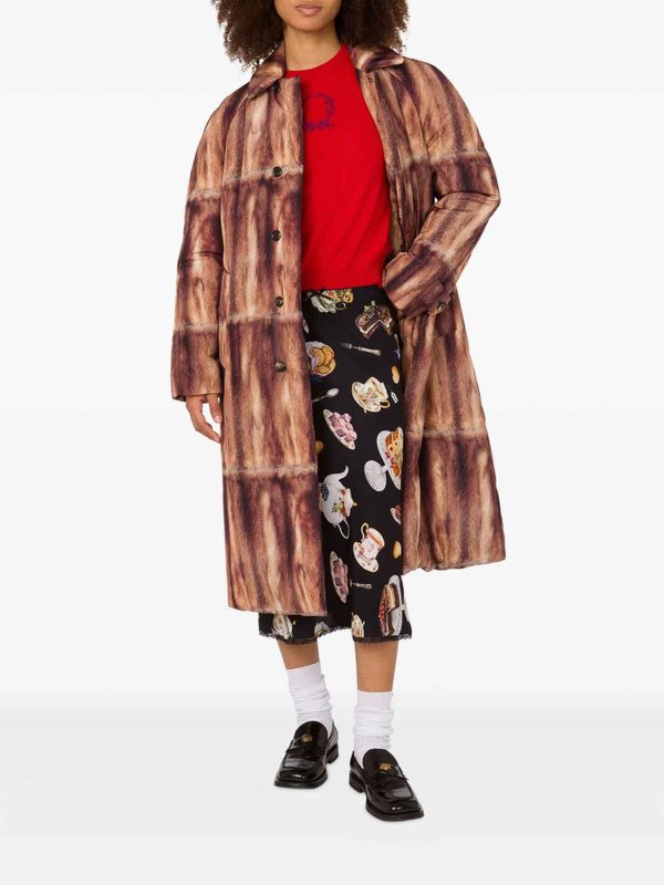 MOSCHINO: Abrigos largos online - Abrigo Largo - Marrón