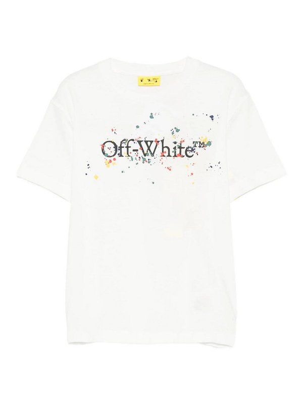 OFF-WHITE: Suéteres con cuello pico - Suéter Cuello Redondo - Blanco