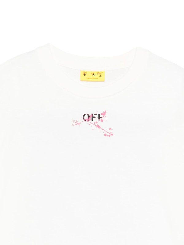 OFF-WHITE: Strickpullover mit Rundhalsausschnitt online - Rundhalspullover - Weiß