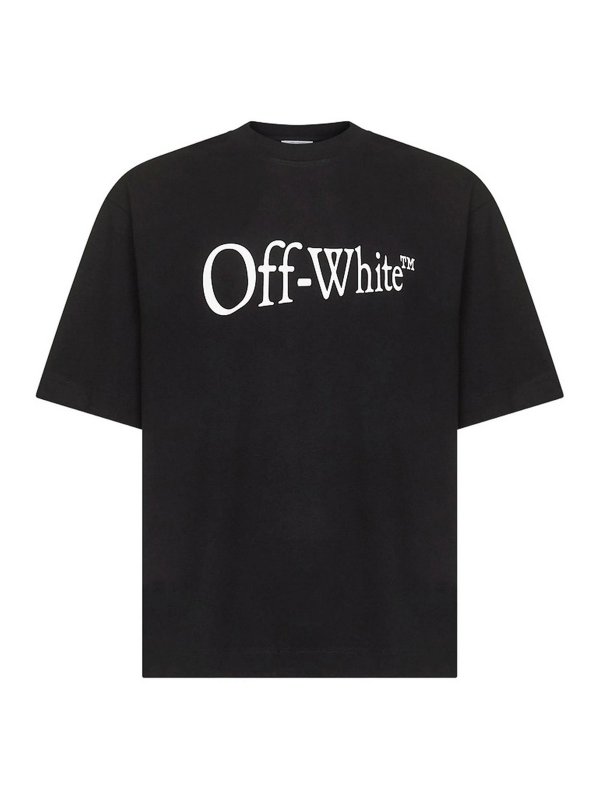 OFF-WHITE: Tシャツ - Tシャツ - 黒