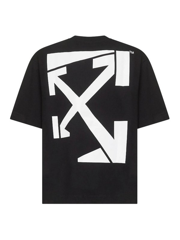 OFF-WHITE: Tシャツ online - Tシャツ - 黒