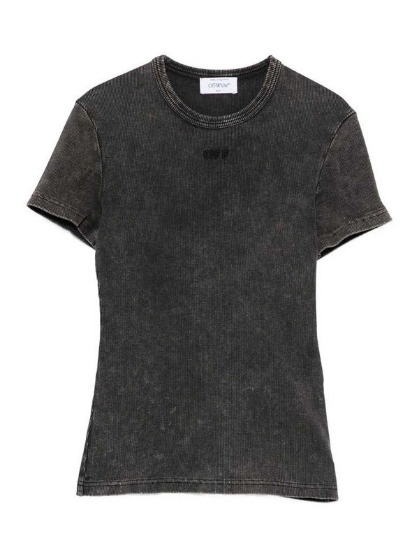 OFF-WHITE: Camisetas - Camiseta - Gris