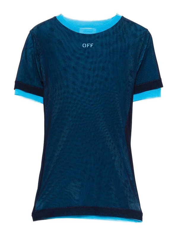 OFF-WHITE: Tops & Débardeurs - Top - Bleu