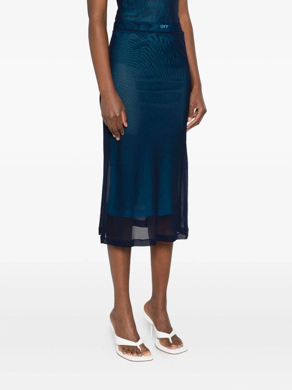 OFF-WHITE buy online Langer Rock - Blau