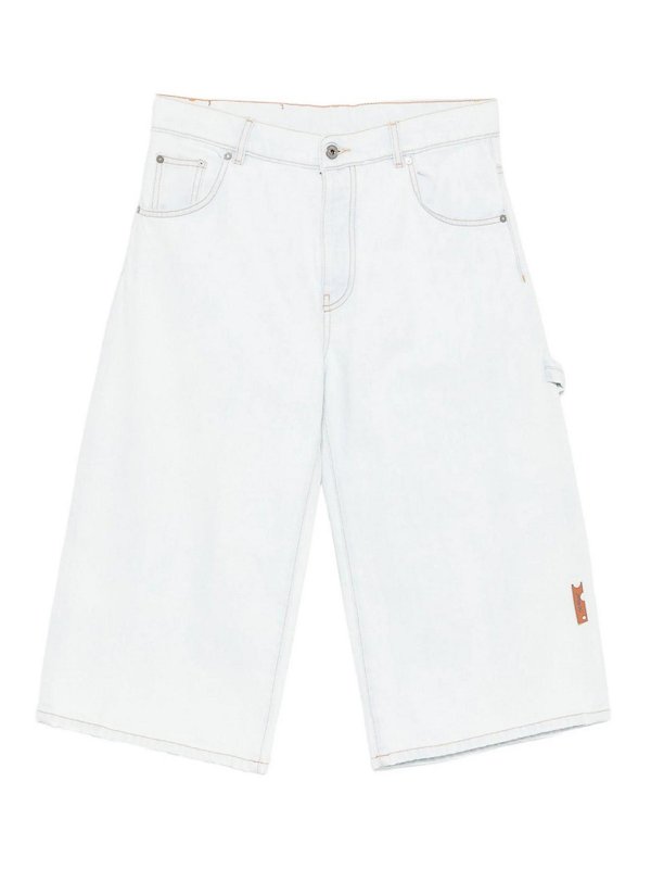 OFF-WHITE: Shorts - Shorts - Azul