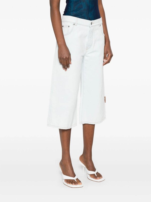 OFF-WHITE: Shorts online - Shorts - Azul