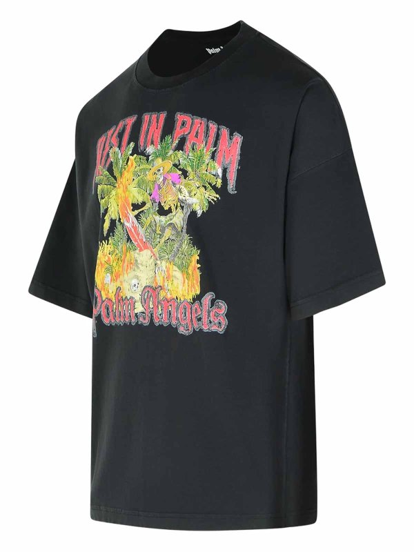 The Best Shops Palm Angels: T-shirts - T-Shirt - Schwarz