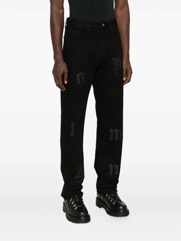 Palm Angels buy online Jean Droit - Noir