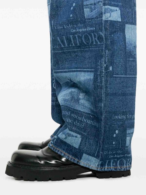 Palm Angels buy online フレアジーンズ - ブルー