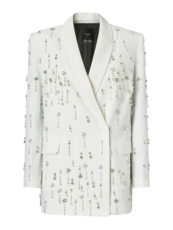 Pinko: Vestes de costume - Blazer - Blanc