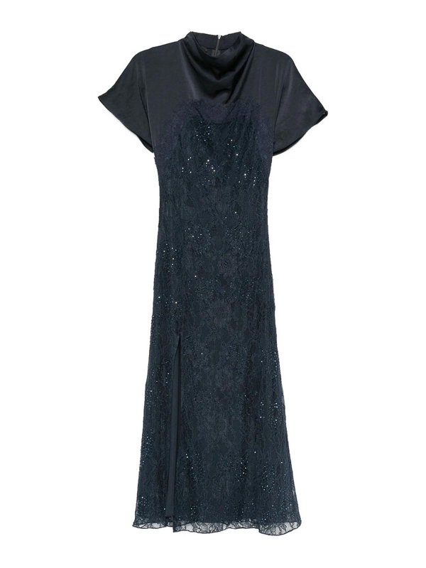 Pinko: Rollkragenpullover  und Polo-Ausschnitt - Rollkragenpullover - Blau