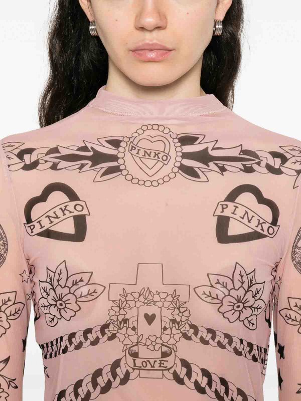 The Best Shops Pinko: クルーネック - クルーネック - ヌードカラー