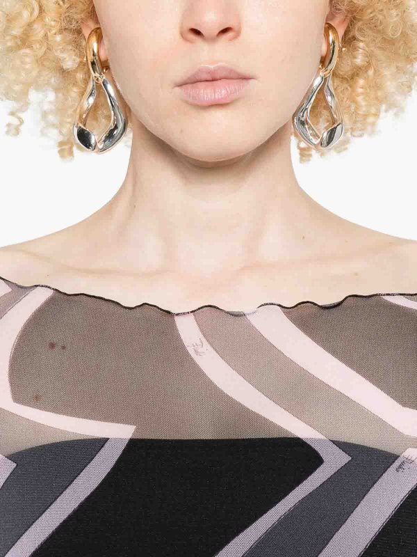 EMILIO PUCCI: Maxi robe online - Maxi Robe - Noir