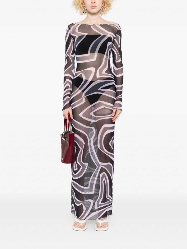The Best Shops EMILIO PUCCI: Maxi robe - Maxi Robe - Noir