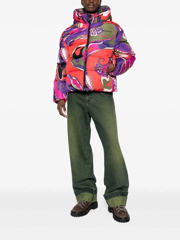 EMILIO PUCCI: Vestes-rembourrees online - Blouson Rembourré - Violet