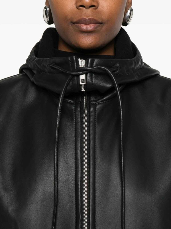 SPORTMAX: leather coats online - Leather Outerwear