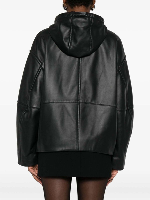 The Best Shops SPORTMAX: leather coats - Leather Outerwear