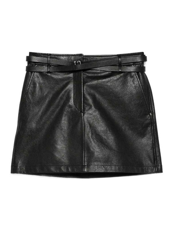 SPORTMAX: leather skirts - Skirt