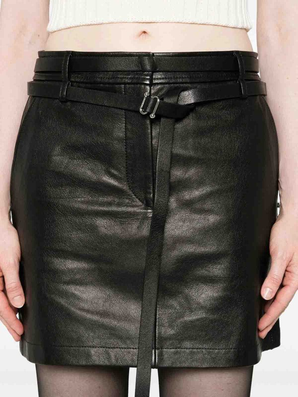SPORTMAX: leather skirts online - Skirt