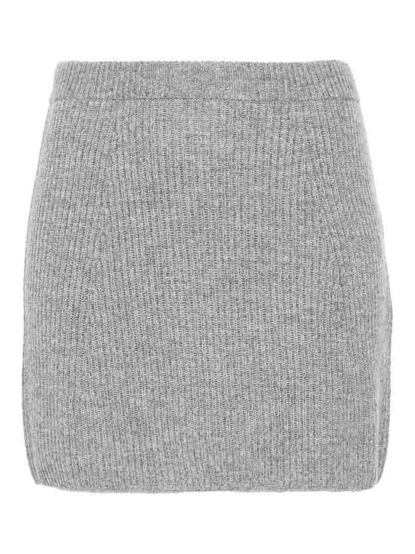 SPORTMAX: Minifaldas - Minifalda - Gris