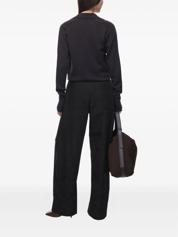 The Best Shops STUDIO NICHOLSON: Suéteres con cuello pico - Suéter Cuello Redondo - Marrón