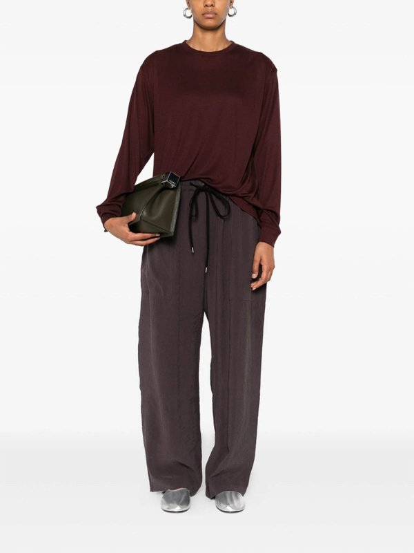 STUDIO NICHOLSON: Suéteres con cuello pico online - Suéter Cuello Redondo - Rojo