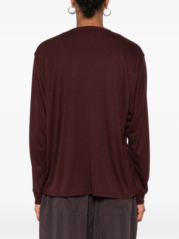 The Best Shops STUDIO NICHOLSON: Suéteres con cuello pico - Suéter Cuello Redondo - Rojo