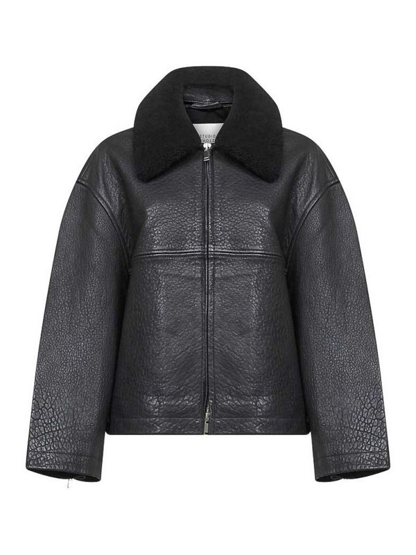 STUDIO NICHOLSON: leather jacket - Leather Jacket