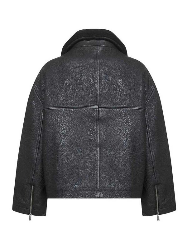 STUDIO NICHOLSON: leather jacket online - Leather Jacket