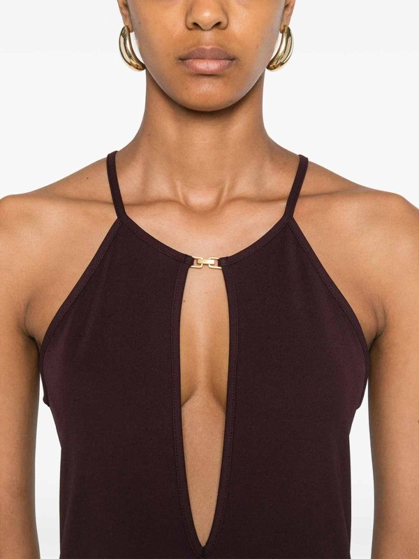 マキシドレス - 紫 shop online: TOM FORD